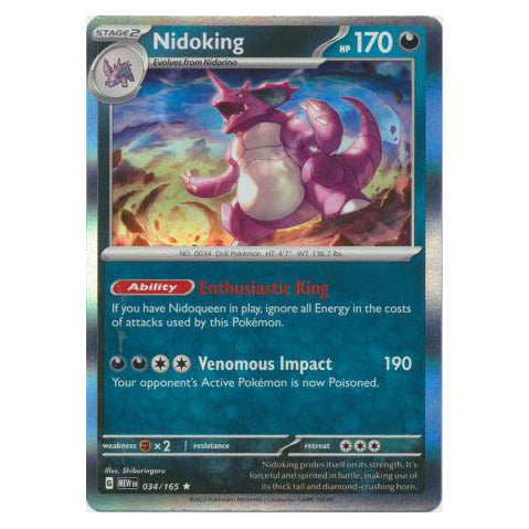 Nidoking : 151 (Holo) - 034/165
