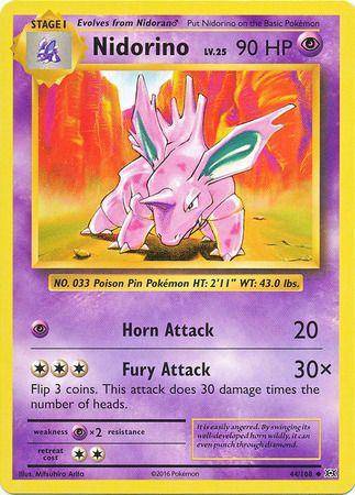 Nidorino : EVOLUTIONS - 44/108 - Lockett Labs UK
