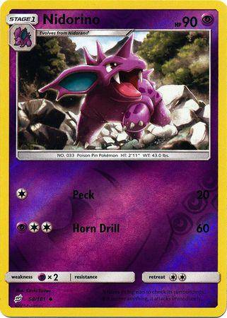 Nidorino : TEAM UP (Reverse holo) - 58/181 - Lockett Labs UK