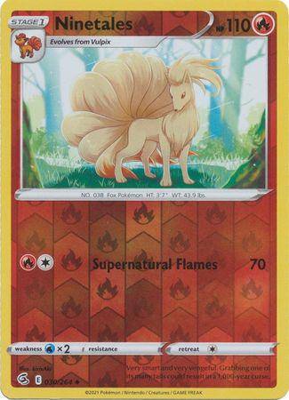 Ninetales : FUSION STRIKE (Reverse holo) - 030/264 - Lockett Labs UK