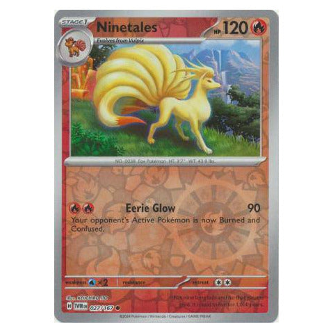 Ninetales : TWILIGHT MASQUERADE (Reverse holo) - 027/167