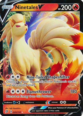 Ninetales V : REBEL CLASH - 026/192 - Lockett Labs UK