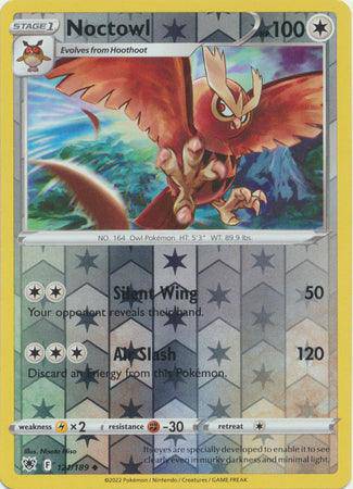 Noctowl : ASTRAL RADIANCE (Reverse holo) - 121/189 - Lockett Labs UK