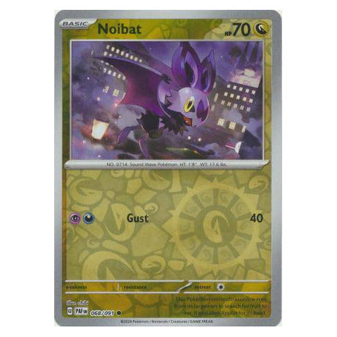 Noibat : PALDEAN FATES (Reverse holo) - 068/091