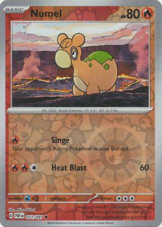 Numel : PALDEAN FATES (Reverse holo) - 011/091 - Lockett Labs UK
