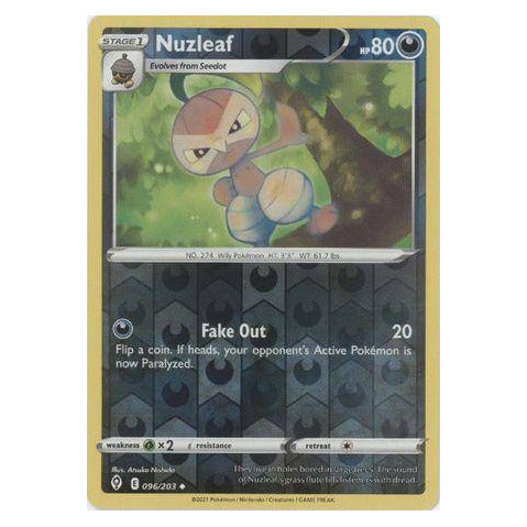 Nuzleaf : EVOLVING SKIES (Reverse holo) - 096/203