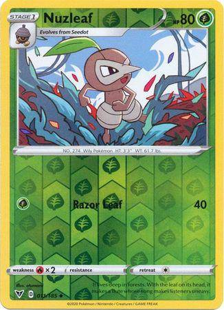 Nuzleaf : VIVID VOLTAGE (Reverse holo) - 011/185 - Lockett Labs UK