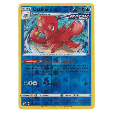 Octillery : BATTLE STYLES (Reverse holo) - 037/163