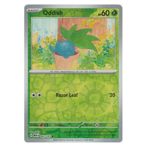 Oddish : 151 (Reverse holo) - 043/165