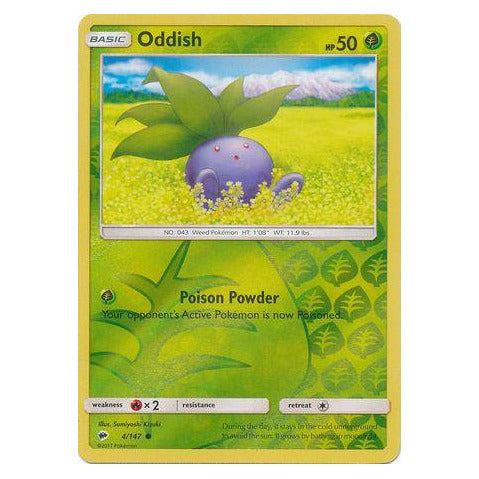 Oddish : BURNING SHADOWS (Reverse holo) - 4/147