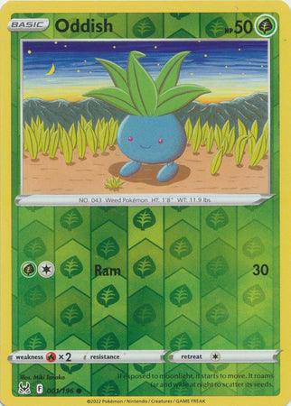 Oddish : LOST ORIGIN (Reverse holo) - 001/196