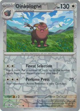 Oinkologne : OBSIDIAN FLAMES (Reverse holo) - 184/197
