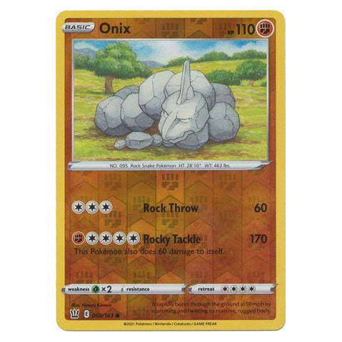 Onix : BATTLE STYLES (Reverse holo) - 068/163