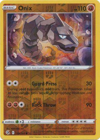 Onix : FUSION STRIKE (Reverse holo) - 138/264 - Lockett Labs UK