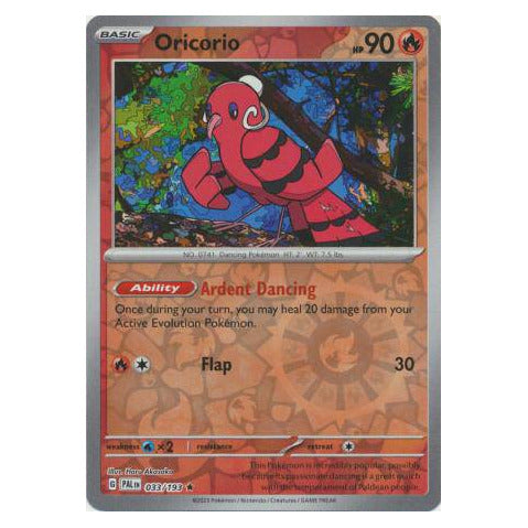 Oricorio : PALDEA EVOLVED (Reverse holo) - 033/193