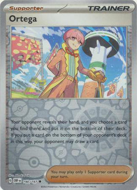 Ortega : OBSIDIAN FLAMES (Reverse holo) - 190/197