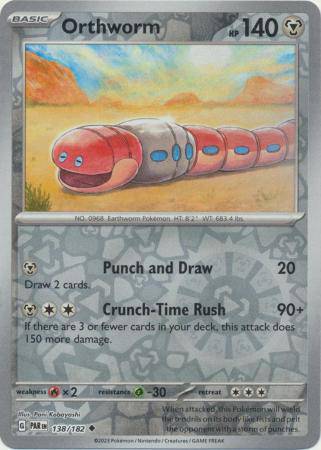 Orthworm : PARADOX RIFT (Reverse holo) - 138/182 - Lockett Labs UK