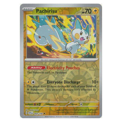 Pachirisu : SCARLET & VIOLET BASE (Reverse holo) - 068/198