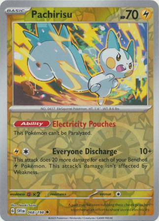 Pachirisu : SCARLET & VIOLET BASE (Reverse holo) - 068/198