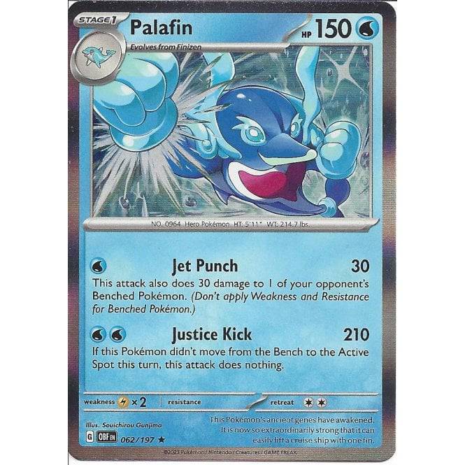 Palafin : OBSIDIAN FLAMES (Holo) - 062/197 - Lockett Labs UK