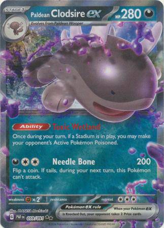 Paldean Clodsire ex : PALDEAN FATES - 059/091 - Lockett Labs UK