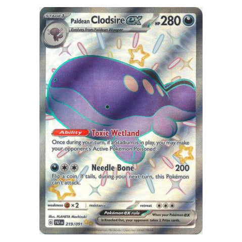 Paldean Clodsire ex : PALDEAN FATES - 219/091