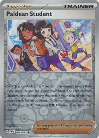 Paldean Student : PALDEAN FATES (Reverse holo) - 086/091