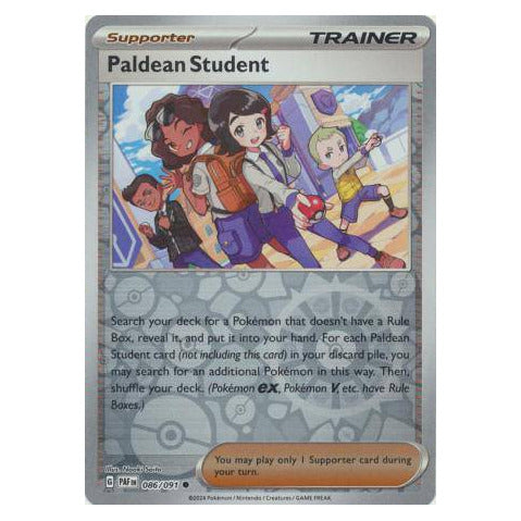 Paldean Student : PALDEAN FATES (Reverse holo) - 086/091