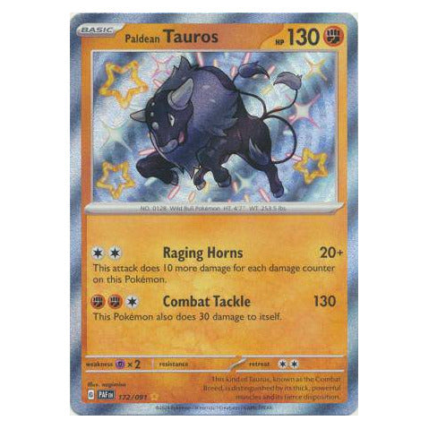 Paldean Tauros : PALDEAN FATES - 172/091