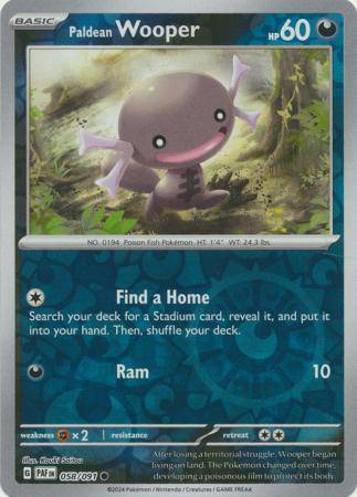 Paldean Wooper : PALDEAN FATES (Reverse holo) - 058/091 - Lockett Labs UK