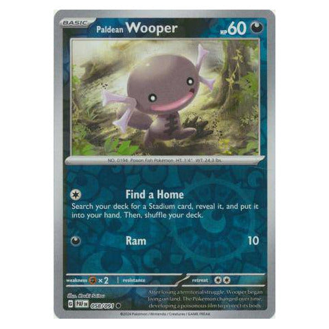 Paldean Wooper : PALDEAN FATES (Reverse holo) - 058/091
