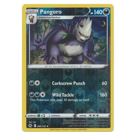 Pangoro : CROWN ZENITH (Reverse holo) - 080/159