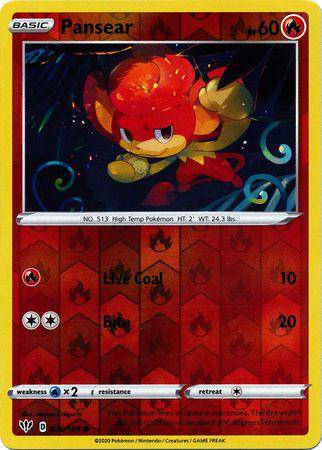 Pansear : DARKNESS ABLAZE (Reverse holo) - 026/189 - Lockett Labs UK