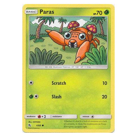 Paras : HIDDEN FATES - 4/68