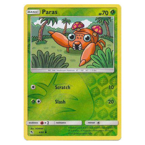 Paras : HIDDEN FATES (Reverse holo) - 4/68