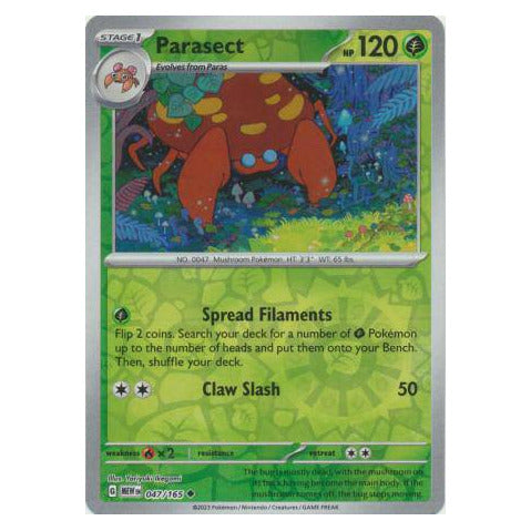 Parasect : 151 (Reverse holo) - 047/165