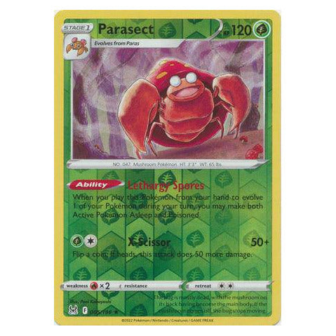 Parasect : LOST ORIGIN (Reverse holo) - 005/196
