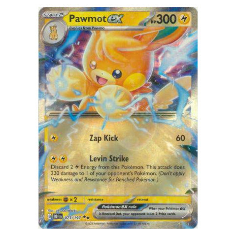 Pawmot ex : OBSIDIAN FLAMES (Sealed)- 073/197