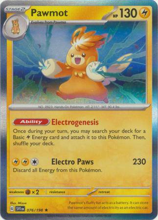 Pawmot : SCARLET & VIOLET BASE (Holo) - 076/198 - Lockett Labs UK