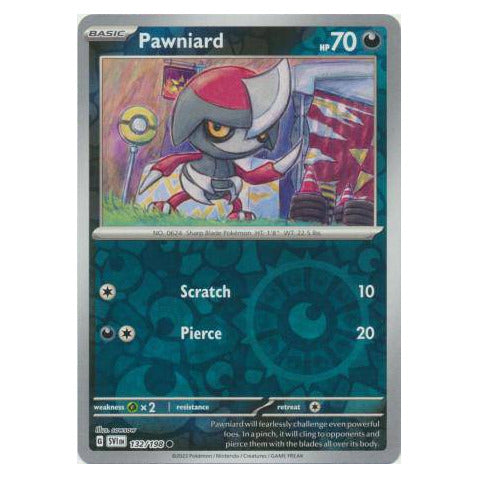 Pawniard : SCARLET & VIOLET BASE (Reverse holo) - 132/198