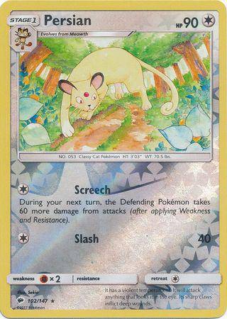 Persian : BURNING SHADOWS (Reverse holo) - 102/147 - Lockett Labs UK