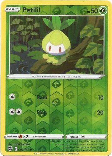 Petilil : SILVER TEMPEST (Reverse holo) - 009/195 - Lockett Labs UK
