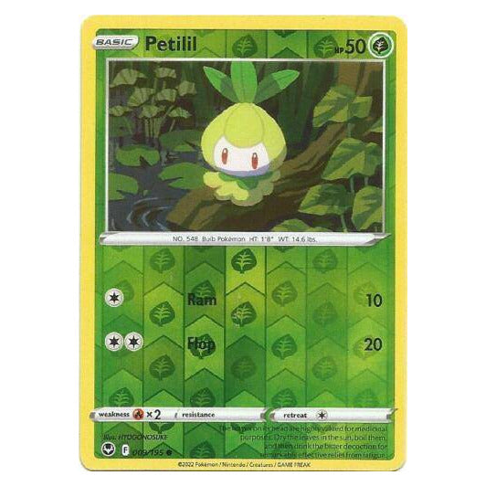 Petilil : SILVER TEMPEST (Reverse holo) - 009/195