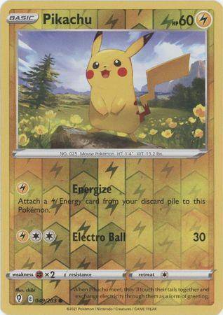 Pikachu : EVOLVING SKIES (Reverse holo) - 049/203 - Lockett Labs UK