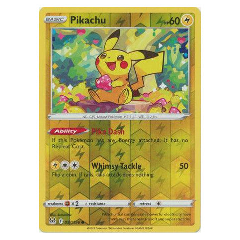 Pikachu : LOST ORIGIN (Reverse holo) - 052/196