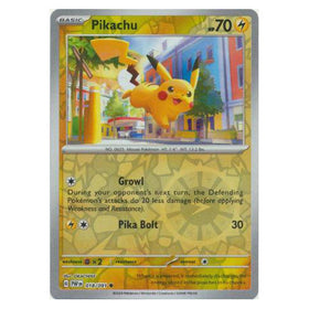 Pikachu : PALDEAN FATES (Reverse holo) - 018/091