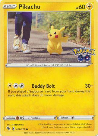 Pikachu : POKEMON GO! - 027/078 - Lockett Labs UK