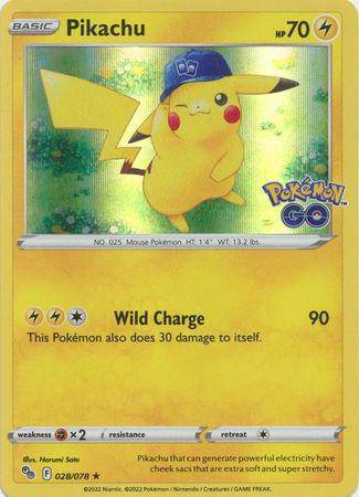 Pikachu : POKEMON GO! (Holo) - 028/078 - Lockett Labs UK