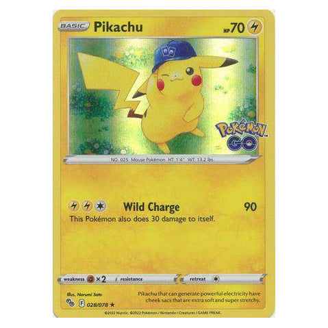Pikachu : POKEMON GO! (Holo) - 028/078