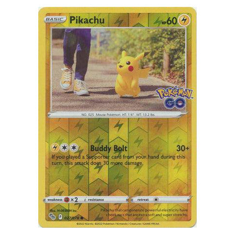 Pikachu : POKEMON GO! (Reverse holo) - 027/078